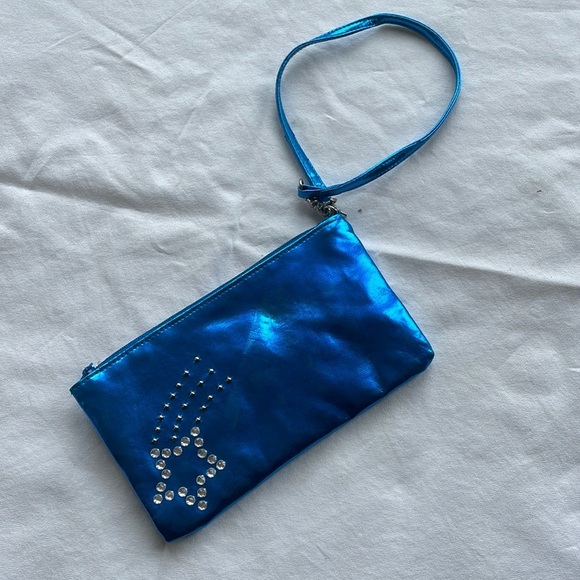 Old Navy Blue Embellished Shooting Star Wristlet - Picture 1 of 3